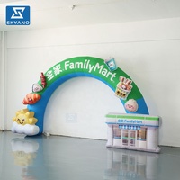 Arche gonflable personnalisée pour la publicité et la décoration d'événements, de foires et de stands de marché