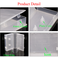 WEISHENG Boîte de rangement en gros pour cassettes vidéo VHS avec supports et étui personnalisé en plastique pour cassettes musicales