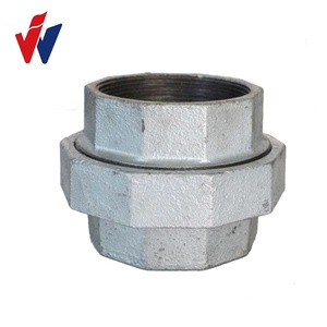 Raccord de tuyau en fonte malléable de marque M 340 Union BS NPT DIN GALV. with NPT Threads jioning pipe lines of steam gas oil air - Product Image 1