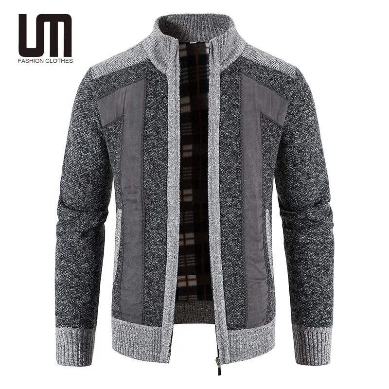 Liu Ming สินค้าใหม่ฤดูหนาวผู้ชายแนวโน้มแฟชั่นเสื้อสเวตเตอร์ถักขนาดบวก 4XL เสื้อแจ็คเก็ตเสื้อกันหนาว