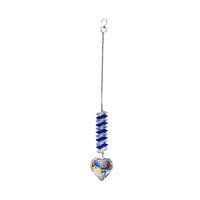 Attrape-soleil en cristal suspendu pour la vente au détail et en gros, avec lune et étoiles, en verre prismatique arc-en-ciel, pour la décoration de fenêtres et de voitures