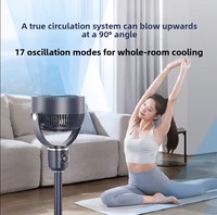 Ventilateur de circulation d'air Airmate FA18-X181, compact, pour usage domestique, flux d'air ascendant à 90 degrés, fonctionnement silencieux, tête oscillante, alimenté par courant alternatif