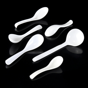 Tùy Chỉnh Melamine Món Ăn Trẻ Em Trắng Muỗng Súp Melamine Muỗng Đặt Dài Xử Lý Muỗng Với Logo - Product Image 6
