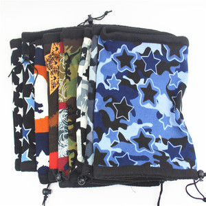 Drawstring Neck Warmer Mixed Colors Plush Thickened Multifunction Outdoor <b>Ski</b> Ear Warmer Hat Unisex Hood Winter Accessory - Product Image 1