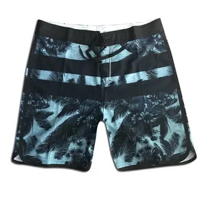 Dinsungo Oem Heren Badmode Zwembroek Custom Print Gesublimeerd Strand Shorts 4 Way Stretch Gerecycled Vissen Shorts