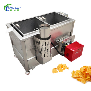 Bananenchips friteuse, aardappelchips friteuse, semi-automatische friteuse voor aardappelchips en snacks - Product Image 4