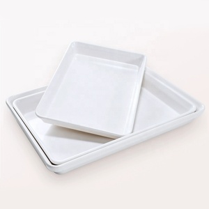 Biểu Tượng Tùy Chỉnh Thân Thiện Với Môi Không Thể Phá Vỡ Hình Chữ Nhật Phục Vụ Nhựa Khay Cà Phê Cho Thực Phẩm Sâu <span class=keywords><strong>Melamine</strong></span> Dịch Vụ Khay - Product Image 1