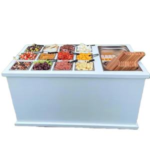Carrito de comida de madera moderno y personalizado, snack bar portátil <span class=keywords><strong>para</strong></span> exterior, hotel, parque, <span class=keywords><strong>catering</strong></span>, diseño de panel de madera <span class=keywords><strong>para</strong></span> uso en sala de estar - Product Image 1