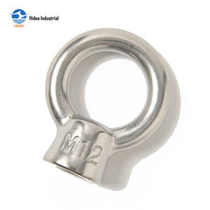 HIDEA Acier inoxydable 304 316 JIS G1169 Matériel de gréement robuste forgé électro-polissage passivé Écrou de levage à anneau Écrou à œillet - Product Image 4