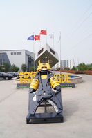 Cisaille hydraulique MONDE pour excavatrice avec moteur, double vérins puissants, coupe-métal pour poutres en I, acier rond, découpe de tôles d'acier