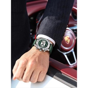 Nuevo Modelo de Reloj de Cuarzo para Hombre, de Lujo, Multifuncional, Impermeable, con Correa de Cuero, Manecillas y Caja de Acero Inoxidable - Product Image 3