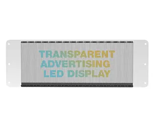 자동차 후면 유리 투명 LED 스크린 디스플레이 애니메이션 실내 P2.6-5.2mm 광고 자동차 후면 창 투명 Led 스크린