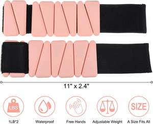 משקולות לנשים מתכווננת אימון ברזל מתכווננת בר מותאם אישית קרסול לעש היד קרסול סיליקון משקולות קרסול - Product Image 2