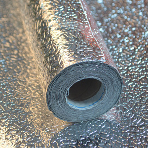 Papier adhésif en aluminium 61cmx5m texture écorce d'orange, revêtement de placard de cuisine, imperméable et anti-huile - Product Image 1
