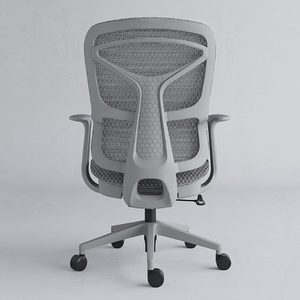 Silla de Oficina de Malla Gris, Silla de Personal con Diseño Moderno, Silla de Visita - Product Image 4