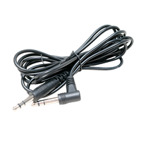 Câble de raccordement professionnel double jack 6,35 mm 3M court FDC-CL3 noir – Accessoire d'instrument de musique de qualité studio d'enregistrement
