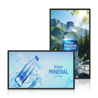 Affichage numérique mural à cadre ultra-fin de 43 pouces, 1000 nits de luminosité élevée, lecteur publicitaire pour vitrine