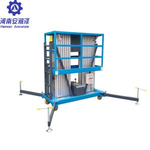 Anrunze alta calidad portátil hidráulico un solo hombre aluminio plataforma de trabajo aéreo escalera <span class=keywords><strong>Vertical</strong></span> mástil elevador - Product Image 5