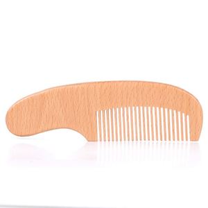 Peigne pour bébé en bois de hêtre naturel fait à la main pour la salle de bain - Product Image 1