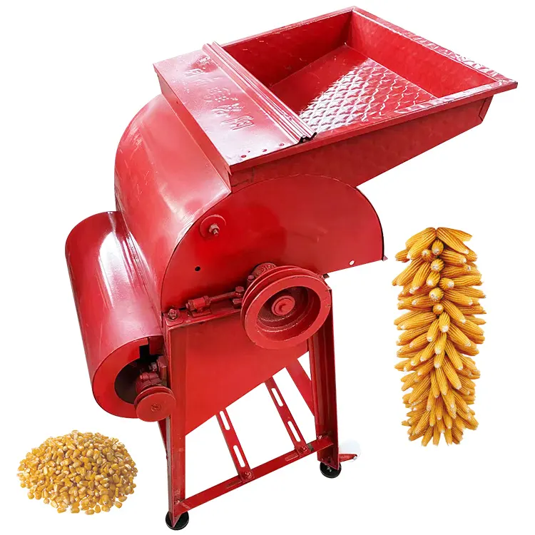 Electric Diesel Corn Maize Husking Dehuller Peeling Threshing Huller Thresher Sheller Shelling Machine