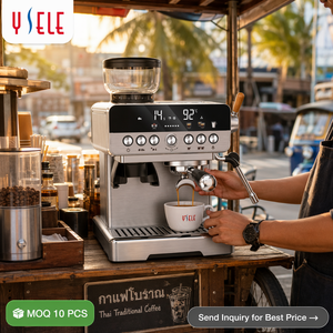 Cafetera Espresso con <span class=keywords><strong>Molinillo</strong></span>, Espumador de Leche, para Cappuccino, Latte y Café Frío, para el Hogar - Product Image 3