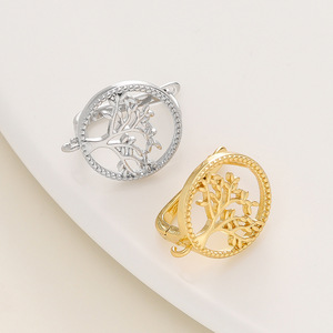 Earring Clasp Mixed Shapes 18k Gold Plated Copper Jewelry Finding For Earring Making GA0620 - Product Image 4