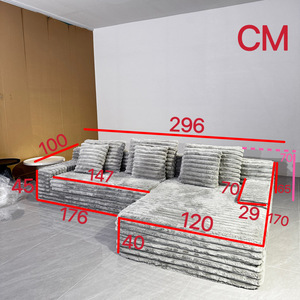Divano Letto Sezionale in Tessuto Compresso Gigante, Design Moderno Pieghevole e Staccabile con Schiuma ad Alta Densità per Uso Domestico - Product Image 2