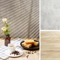 Panneau de toile de fond photo en PVC double face étanche 24 ''* 24'' pour pose à plat, photographie alimentaire, bijoux, fond de petites marchandises