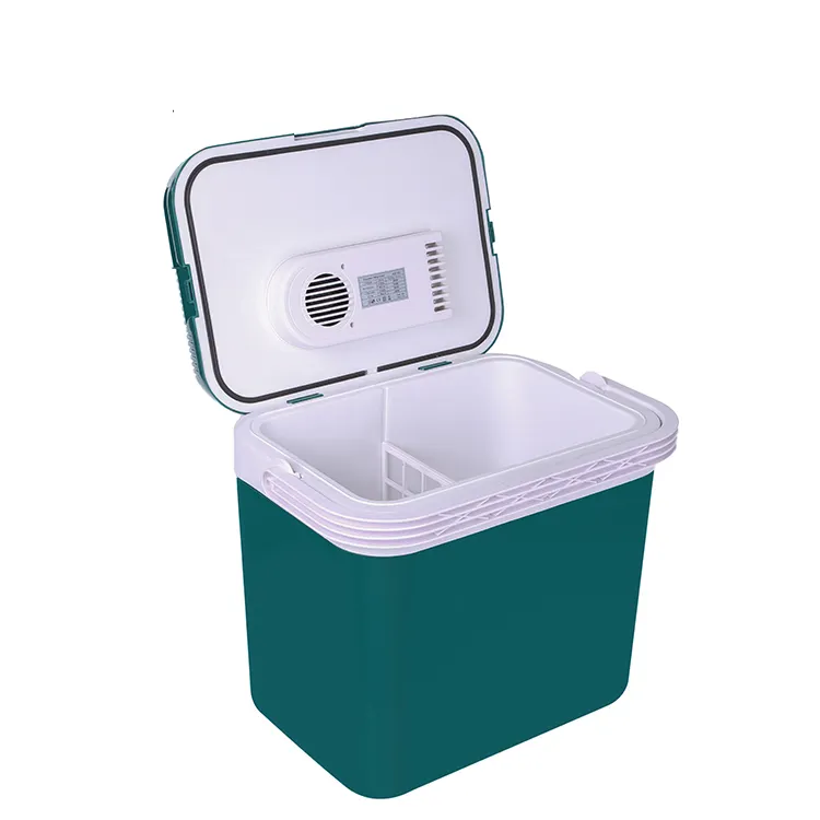 24L Mit Digital anzeige und Griff Kühlschrank kühler tragbarer Kühlschrank mit 12V DC Kühlbox