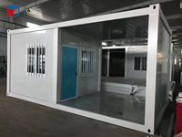 HongXin Maison mobile préfabriquée en acier léger à construction rapide, conteneur extensible et portable pour salon, emballage inclus