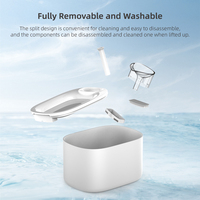 Fontaine à eau pour chat OEM 4L WiFi Tuya App, plateau en acier inoxydable, fontaine à eau automatique à écoulement continu, ultra silencieuse, distributeur d'eau potable pour animaux de compagnie