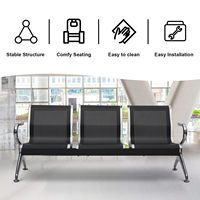 Chaises d'attente en gros pour aéroports, salons, bureaux, banques, salles d'attente d'hôpitaux, chaises de réception, Sillas De Espera