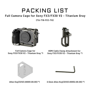 <span class=keywords><strong>Tilta</strong></span> TA-T16-FCC-TG สำหรับกล้อง Sony FX3/FX30 กรงอลูมิเนียมอัลลอย - Product Image 6