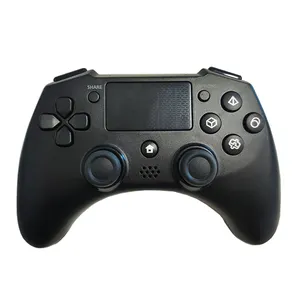 PS4黑色游戏操纵杆无线蓝牙游戏控制器PS4专业超薄PS3电脑双冲击振动游戏手柄