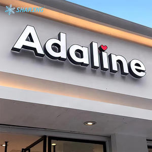 Enseigne LED pour restaurant de sushis, <span class=keywords><strong>lettres</strong></span> 3D lumineuses rouges et halo pour la restauration asiatique - Product Image 2
