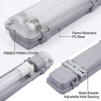Luminaire LED antidéflagrant Tri-Proof ExdIICT6Gb, tube simple ou double, 0,6-1,2 m, IP66, PC ignifuge