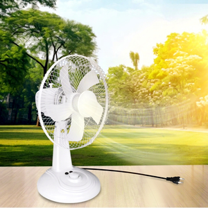 Hot Selling 12-Inch Portable Solar Energy Fans with <b>LED</b> <b>Light</b> and Rechargeable Solar Charger IP65 for Summer Cooling - Product Image 1