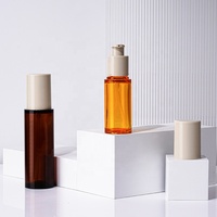 Flacon pompe pour crème cosmétique personnalisable avec logo, 30 ml, 80 ml, flacon en plastique pour lotion, sérum, emballage cosmétique