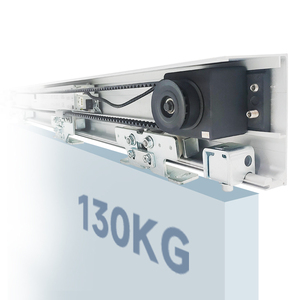 Sistema Da Porta Deslizante 130kg Design Moderno Elétrico Automático De Vidro De Alumínio Porta Deslizante Operadores Única Porta Deslizante Aberta - Product Image 2