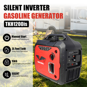 Générateurs à essence portables 230V 1,0/1,2 kW 4 temps, modèle de moteur 148F insonorisé, pour usage domestique - Product Image 4