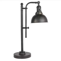 Lampe de bureau industrielle vintage, hauteur réglable, tête pivotante, lampe de table en fer, ampoule LED E26 incluse pour bureau, chambre, café