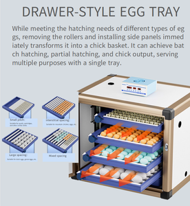 Incubateur automatique électrique à retournement d'œufs 160/240/320 pour usage domestique et agricole, boîte d'<span class=keywords><strong>éclosion</strong></span> et de culture - Product Image 2