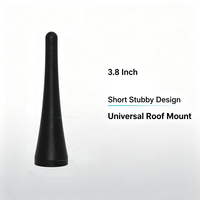 Antenne universelle courte pour toit de véhicule, mât d'antenne de 3,8 pouces (9,5 cm) pour radio FM AM, pour voiture, camion, SUV, fourgonnette