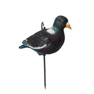 Realistische, duurzame, milieuvriendelijke PE-plastic duivenlokvogel voor buitenjacht, met ingebouwde stok voor tuin- en huisdecoratie - Product Image 5