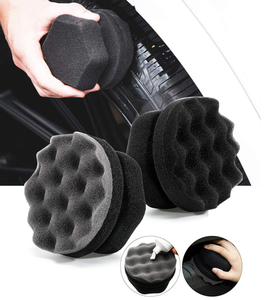 Ensemble d'éponges à cire pour voiture portables |   Applicateur anti-rayures pour peinture automobile, cuir et pneus en caoutchouc - Product Image 5