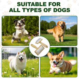 कुत्तों के लिए पतले ब्रश और पालतू कंघी एर्गोनोमिक कुत्ते के लिए स्मीकरण कुत्ते ब्रश - Product Image 3