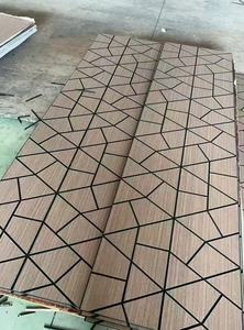 60*240 cm DIY Panneaux acoustiques Panneau <span class=keywords><strong>de</strong></span> fibres <span class=keywords><strong>de</strong></span> polyester Films <span class=keywords><strong>de</strong></span> base en bois PVC Panneaux muraux pour la décoration <span class=keywords><strong>de</strong></span> plafond <span class=keywords><strong>de</strong></span> mur intérieur - Product Image 2