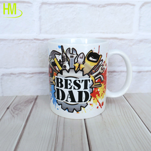 Tazza in Ceramica con Decalcomania Nuovo Design 2026, 11OZ, Adatta a Microonde e Lavastoviglie, per Alimenti, Regalo Festa <span class=keywords><strong>della</strong></span> Mamma per Mamma e Papà - Product Image 4