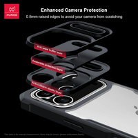 Coque transparente antichoc Xundd avec protection d'appareil photo pour iPhone 17 Pro Max, 17 Air, 15 Plus, 14, 13 Mini, 12, 11, XS