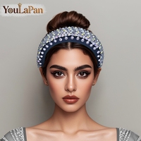 YouLaPan – bandeau de mariée en strass, fait à la main, de luxe, pour banquet, danse, fête, accessoires de cheveux à la mode, YXA249